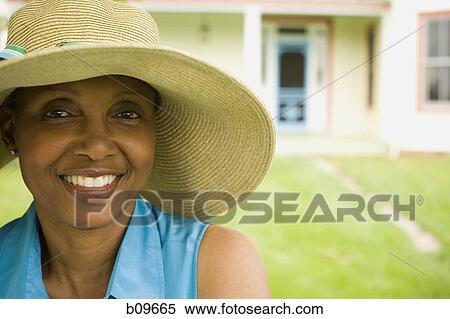 Stock Photography - Portrait of a senior woman smiling. Fotosearch