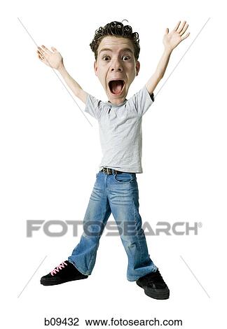 Portrait of a teenage boy shouting View Large Photo Image Stock Image - Portrait of a teenage boy shouting. Fotosearch