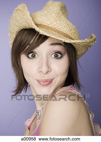 Portrait of a teenage girl smiling View Large Photo Image Stock Photo - Portrait of a teenage girl smiling. Fotosearch