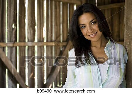 Portrait of a woman smiling View Large Photo Image Stock Image - Portrait of a woman smiling. Fotosearch