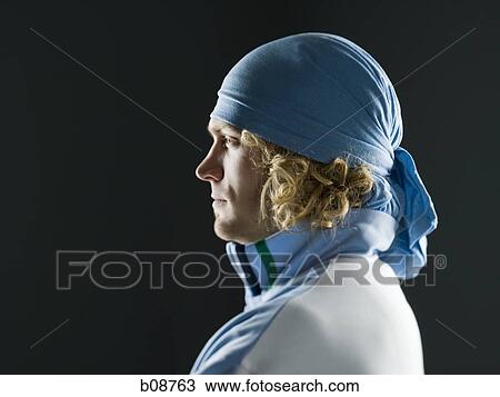 Profile of a young man thinking View Large Photo Image Stock Image - Profile of a young man thinking. Fotosearch