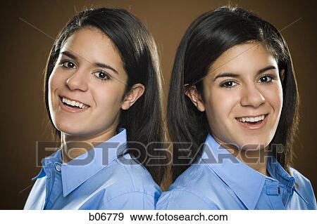 Sisters smiling View Large Photo Image Stock Photo - Sisters smiling. Fotosearch