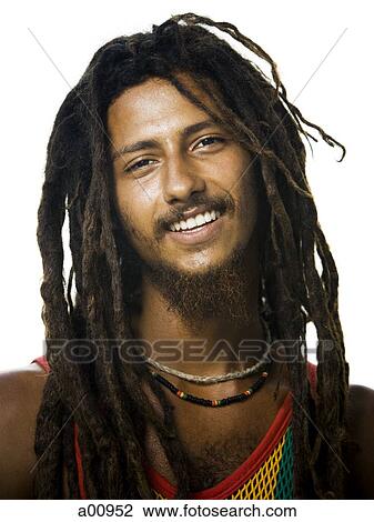 Smiling Rastafarian male View Large Photo Image Stock Image - Smiling Rastafarian male. Fotosearch
