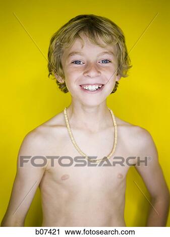Smiling shirtless boy View Large Photo Image Stock Image - Smiling shirtless boy. Fotosearch