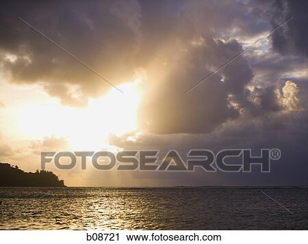 Sunset in Kauai View Large Photo Image Stock Image - Sunset in Kauai. Fotosearch