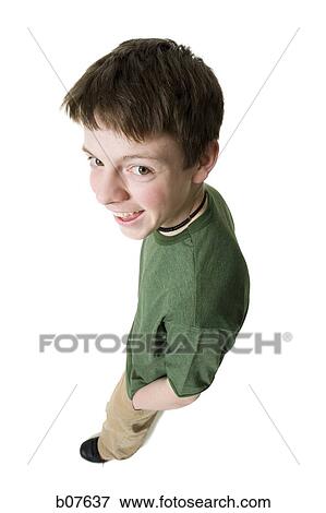 Stock Photo - Teenage boy posing. Fotosearch