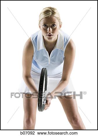 Tennis player with racket View Large Photo Image Stock Image - Tennis player with racket. Fotosearch