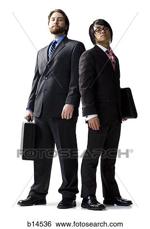 Two businessmen with briefcases View Large Photo Image Stock Photograph - Two businessmen with briefcases. Fotosearch