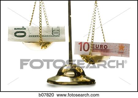US and Euro banknotes on a scale View Large Photo Image Stock Image - US and Euro banknotes on a scale. Fotosearch