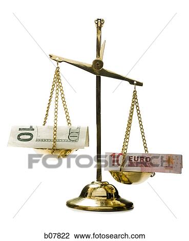 US and Euro banknotes on a scale View Large Photo Image Stock Image - US and Euro banknotes on a scale. Fotosearch