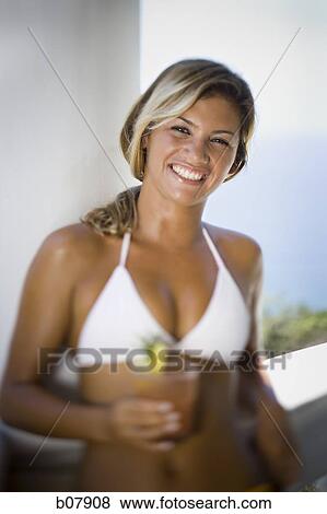 Woman on balcony overlooking ocean View Large Photo Image Stock Photo - Woman on balcony overlooking ocean. Fotosearch