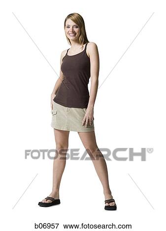 Woman standing View Large Photo Image Stock Photo - Woman standing. Fotosearch