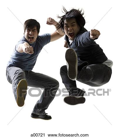 Young adult men jumping View Large Photo Image Stock Image - Young adult men jumping. Fotosearch
