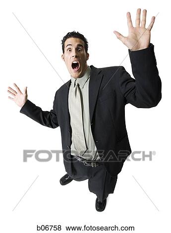 Young businessman with surprised expression View Large Photo Image Stock Photo - Young businessman with surprised expression. Fotosearch