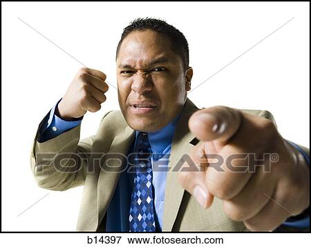 Stock Photo - angry man. Fotosearch