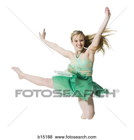 Ballerina dancing and smiling View Large Photo Image Stock Photo - Ballerina dancing and smiling. Fotosearch