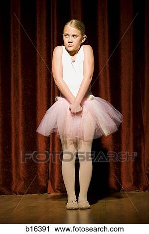 Ballerina girl with hands clasped nervously View Large Photo Image Stock Image - Ballerina girl with hands clasped nervously. Fotosearch