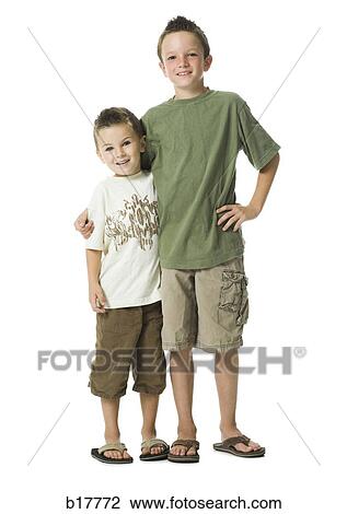 Stock Image - Big Brother and Little Brother.. Fotosearch