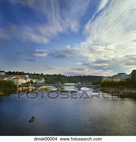 Body of water with bridge and buildings View Large Photo Image Picture - Body of water with bridge and buildings. Fotosearch
