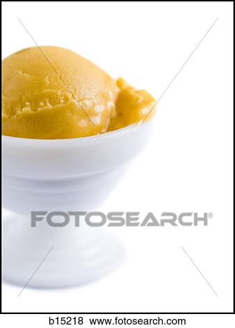 Bowl of ice cream or sorbet View Large Photo Image Stock Photo - Bowl of ice cream or sorbet. Fotosearch