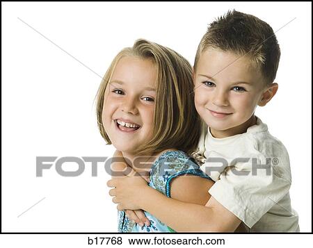 Brother and Sister. View Large Photo Image Stock Photo - Brother and Sister.. Fotosearch