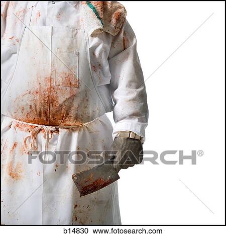 Butcher standing with knife View Large Photo Image Stock Image - Butcher standing with knife. Fotosearch