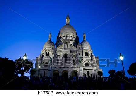 Stock Photo - Cathedral at night. Fotosearch