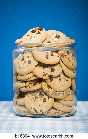 Picture - Chocolate Chip Cookie Jar. Fotosearch