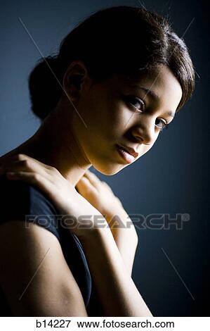 Close up of a girl View Large Photo Image Stock Photo - Close up of a girl. Fotosearch