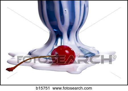 Close-up of base of melted milkshake with maraschino cherry View Large Photo Image Stock Image - Close-up of base of melted milkshake with maraschino cherry. Fotosearch