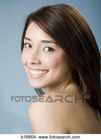 Closeup of woman smiling View Large Photo Image Picture - Closeup of woman smiling. Fotosearch
