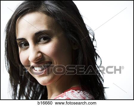 Closeup of woman smiling View Large Photo Image Stock Image - Closeup of woman smiling. Fotosearch