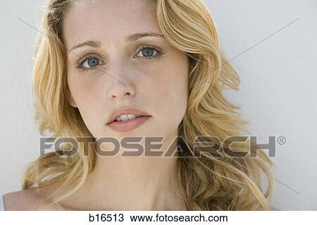 Stock Image - Closeup of woman. Fotosearch