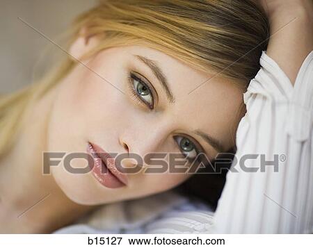 Closeup of woman View Large Photo Image Stock Photo - Closeup of woman. Fotosearch