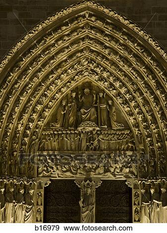 Detailed view of cathedral at night View Large Photo Image Stock Photo - Detailed view of cathedral at night. Fotosearch