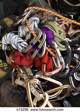 Detailed view of climbing ropes View Large Photo Image Stock Photograph - Detailed view of climbing ropes. Fotosearch