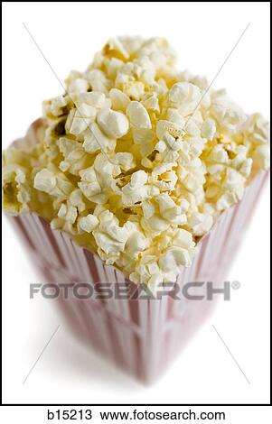 Detailed view of popcorn in box View Large Photo Image Stock Image - Detailed view of popcorn in box. Fotosearch