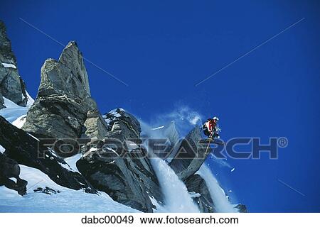 Downhill ski jumper in air View Large Photo Image Stock Photo - Downhill ski jumper in air. Fotosearch