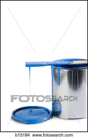 Dripping paint can with stir stick View Large Photo Image Picture - Dripping paint can with stir stick. Fotosearch