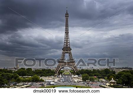 Eiffel tower Paris France View Large Photo Image Stock Photo - Eiffel tower Paris France. Fotosearch