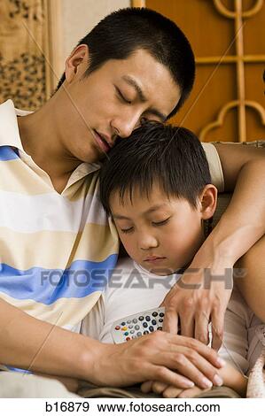 Father and son sleeping View Large Photo Image Stock Photo - Father and son sleeping. Fotosearch