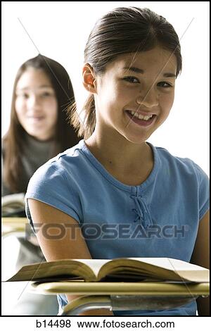 Girl at school View Large Photo Image Stock Photo - Girl at school. Fotosearch