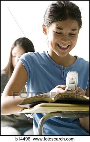Stock Photograph - Girl at school. Fotosearch
