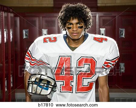 High School football player. View Large Photo Image Stock Image - High School football player.. Fotosearch