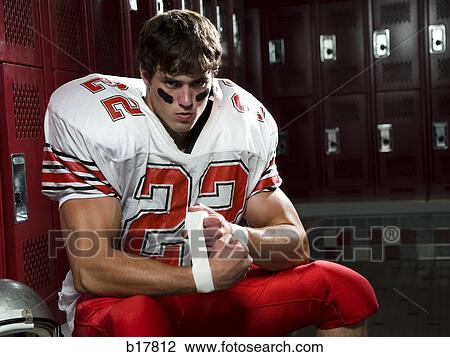 High School football player. View Large Photo Image Stock Image - High School football player.. Fotosearch