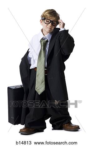 Little boy dressed as business executive View Large Photo Image Stock Image - Little boy dressed as business executive. Fotosearch