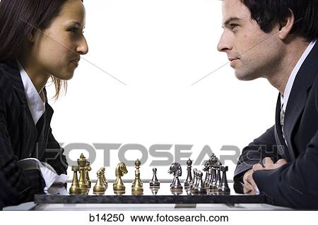 Man and woman Playing Chess View Large Photo Image Stock Image - Man and woman Playing Chess. Fotosearch