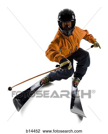 Man with skis helmet and poles View Large Photo Image Stock Image - Man with skis helmet and poles. Fotosearch