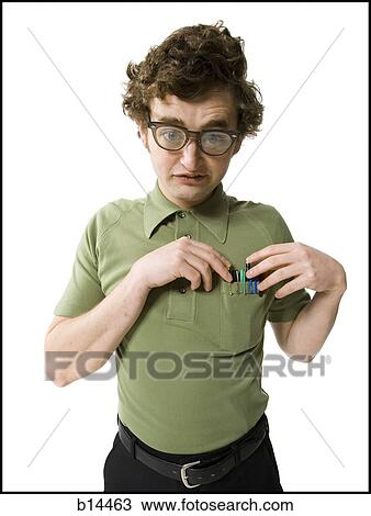 Stock Image - "Nerd, Looking at Camera, ". Fotosearch