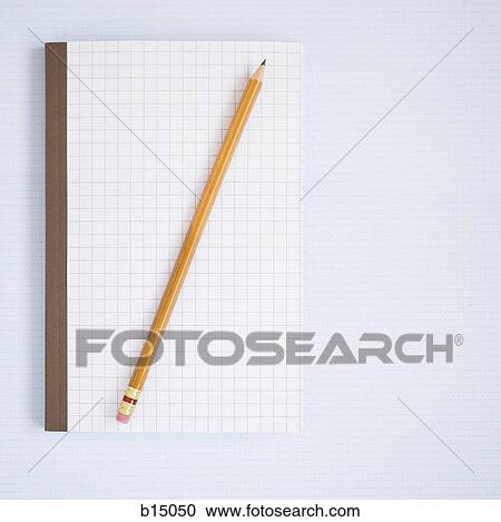 Notebook with pencil View Large Photo Image Stock Image - Notebook with pencil. Fotosearch